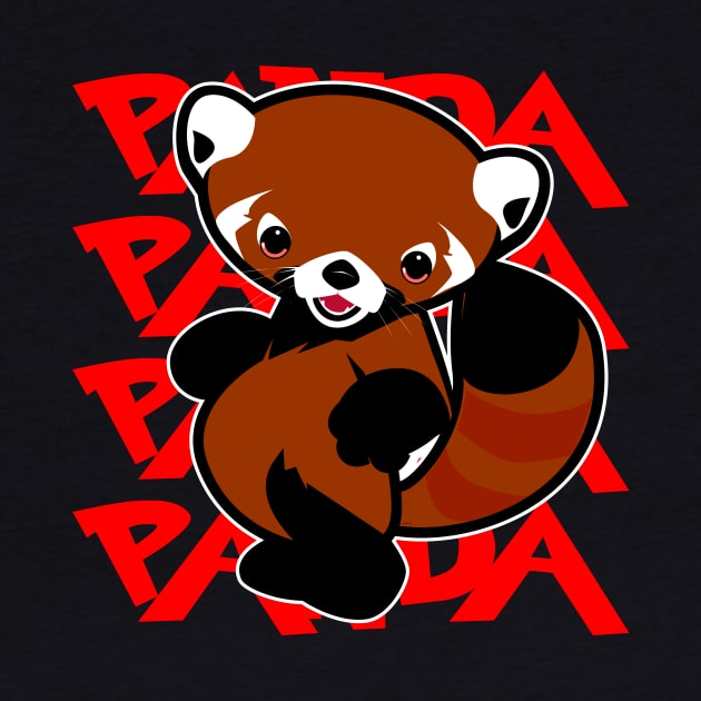 Red Tail Panda Panda Panda by Spikeani